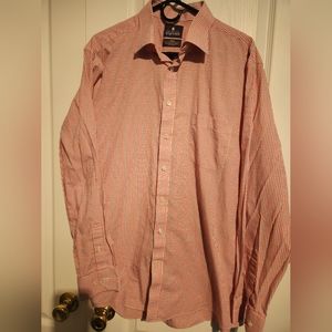 Mens Stafford Travel Easy Care Broadcloth Shirt Regular Fit 17 36-37